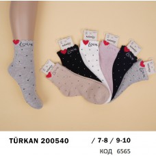 ArtiKatamino Шкарпетки бавовняні для дівчинки МАЛЮНОК 200540 МІКС кольорів 12(3) шт.