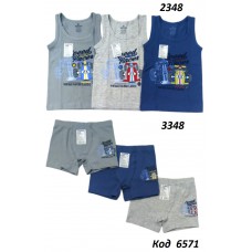 BR Набір білизни для хлопчика(майка+боксери) 2348/3348      6(3)шт.