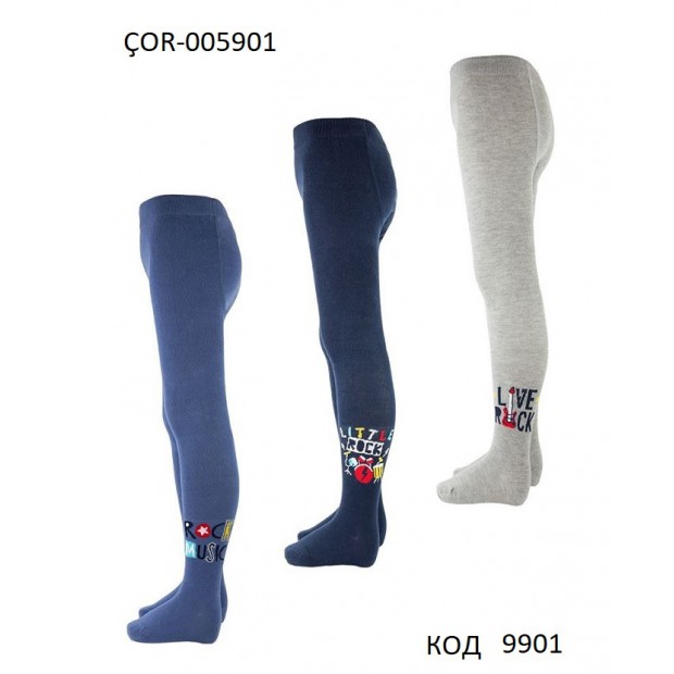 Bross Колготки бавовняні для хлопчика МАЛЮНОК ÇOR-005901 МІКС 6(3) шт