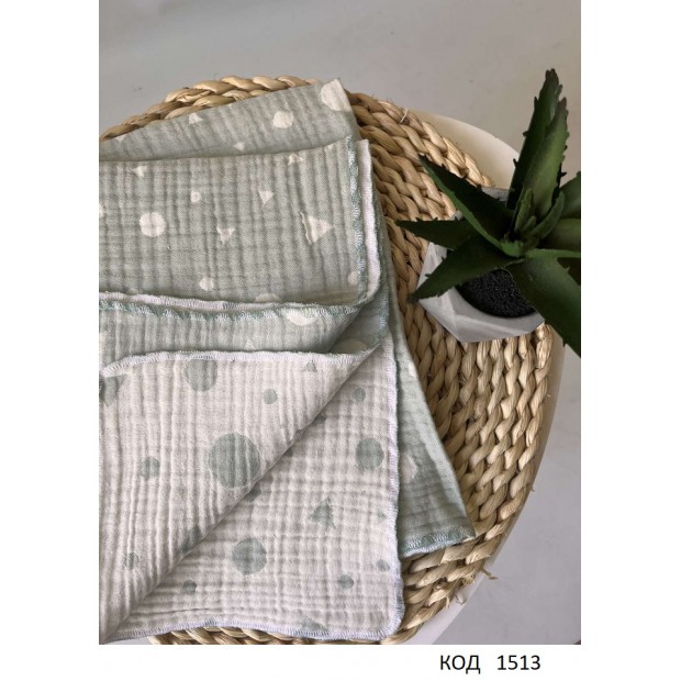 БМ Плед МУСЛІН комбі 1976,04    100*65   1 шт