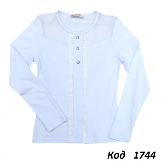 Tr Кофта-блуза стрейч АДК 9333  146-176  4