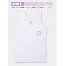 BR Майка для дівчинки 4176.01 БІЛИЙ    06,07  6(3) шт.