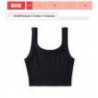 BR  Топ для дівчинки подовженний РУБЧИК 6110,02  ЧОРНИЙ   ПІДЛІТОК S/M/L/XL   6(3) шт.