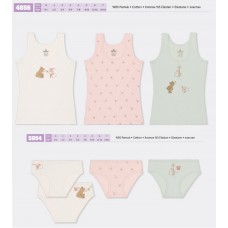 BR Набір6 білизни для дівчинки(майка+ТРУСИ) 4856/5854   6(3)шт.