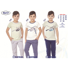 BR Піжама для хлопчика 07-10 (футболка+штаниі)  9617    7-10  4шт.