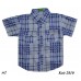 --Ch Сорочка для хлопчика короткий рукав в клітинку 20-26(5-8 років)   4 шт.