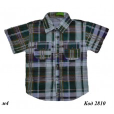 --Ch Сорочка для хлопчика короткий рукав в клітинку 20-26(5-8 років)   4 шт.