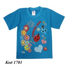 Tr Футболка для дівчинки Pitiki середня  4-8 років   5 шт.