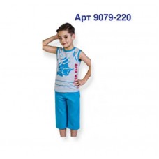 BR Костюм для хлопчика 07-10 (майка+бриджі)  9079    7-10  GRI MELANJ(220)сірий меланж 1 шт.