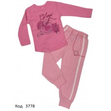 ЛяЛя Піжама рібана/кулір для дівчинки  98   3(1) шт/