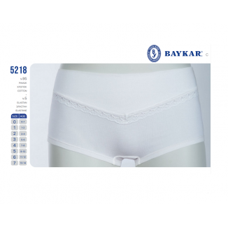 BR Шорти для дівчинки 5218,01    БІЛИЙ    06,07  12(3) шт.
