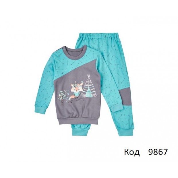 ЛяЛя Пижама інтерлок для хлопчика К3ІН108    86,92  2шт