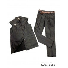 ,,Suzie146-158меморі КОСТЮМ Жилетка "Оллана"(6947)+Спідниця чорний146-158 3шт