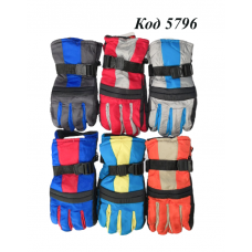 Ch Перчатки для хлопчика ПІДЛІТОК плащівка ART КОМБИ  розмір18,20  12(3)шт