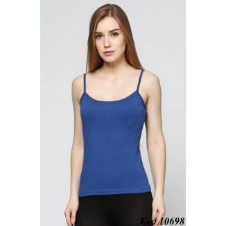 Jiber Майка тонкі брителі жіноча СТРЕЙЧ  671 LAGIVERT (СИНІЙ)  S/M/LL  3(1)шт
