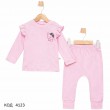 Tr Костюм для дівчинки інтерлок BEGİSA 0106  3,6,9 міс  3 шт