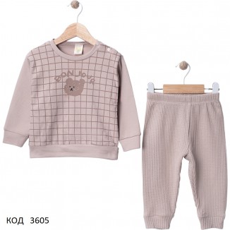 Tr Костюм для хлопчика 2-х нитка MİRKON 1002  9,12,18,24 міс. 4 шт