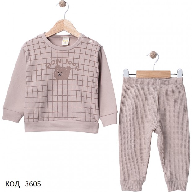 Tr Костюм для хлопчика 2-х нитка MİRKON 1002  9,12,18,24 міс. 4 шт