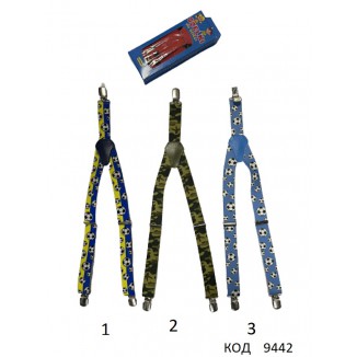 Topgal Підтяжки  середні МАЛЮНОК ХЛОПЧИК подарунковий варіант КОРОБОЧКА  4-8 років1 шт