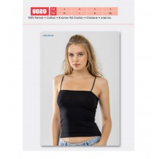 BR Майка жіноча вкорочена 6020,02  ЧОРНИЙ         6(1)шт.