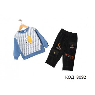 Tr Костюм для хлопчика начос (реглан+ штани вельвет начос )    092-104  4шт.
