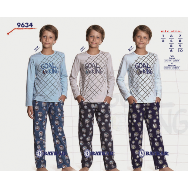 BR Піжама для хлопчика 01-02 стрейч/бавовна  9634    01,02  2 шт.
