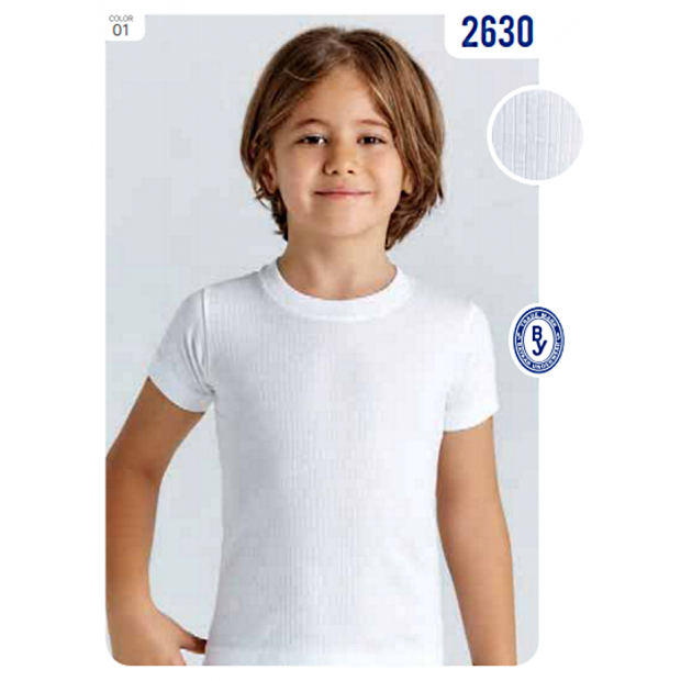 BR Футболка для хлопчика 2630,01 БІЛИЙ   06,07   2 шт