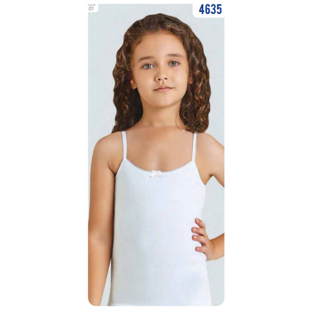 BR Майка для дівчинки 4635.01 БІЛИЙ    06,07   6(3)шт.