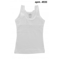 BR Майка для дівчинки 4935.01 БІЛИЙ    06,07  6(3) шт.