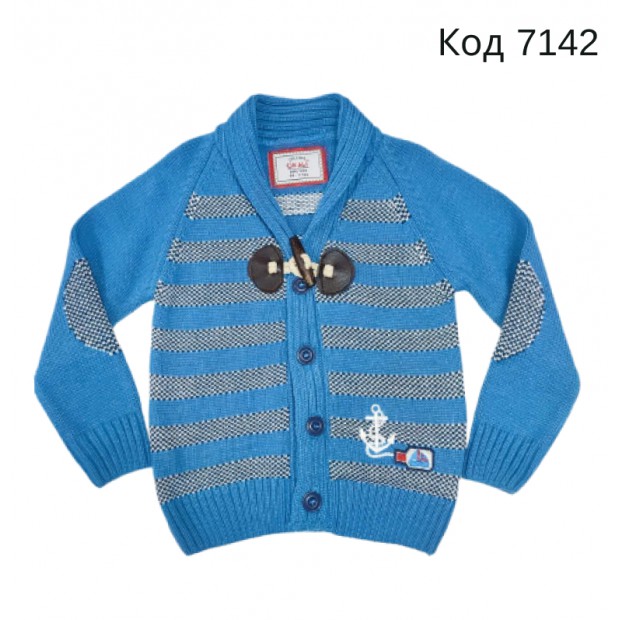 Tr Кофта в'язана для хлопчика на гудзиках CINALI 3785  (1-3) 86-98 3 шт