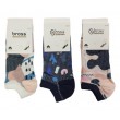 Bross Шкарпетки бавовняні жіночі короткі СІТКА ÇOR-013768 Мікс  36-40  12(3)шт.