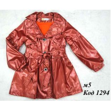 --Ch Плащ для дівчинки на трикотажі 7077  Yangguang  122-140 4 р.