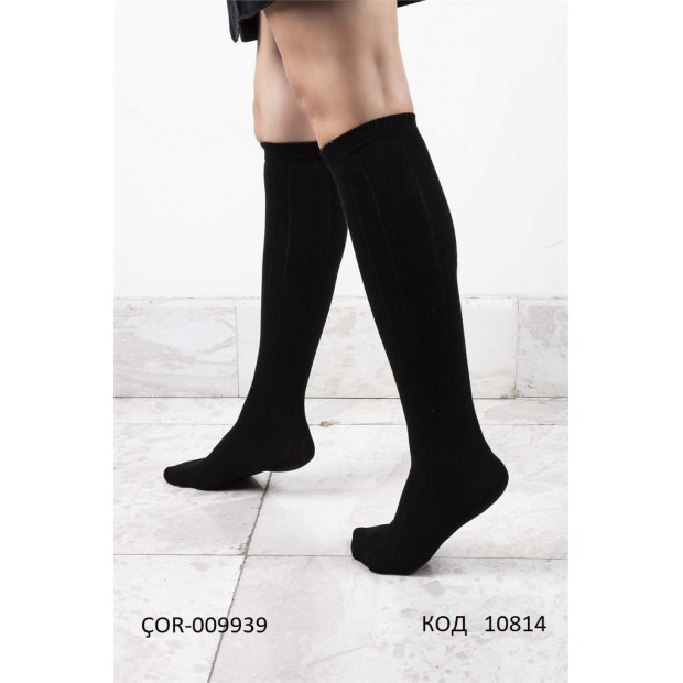 Bross Підколенки бававняні жіночі ÇOR-009939  ЧОРНИЙ 36-40  12(3)шт