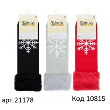Bross Шкарпетки махрові жіночі АНГОРА  21178  МІКС 36-40р. 12(3) шт.