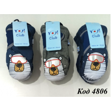 YO Рукавиці для хлопчика плащівка 12/RN-047  розмір 12(016)  6(3) шт