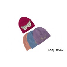 Ukr Шапка для дівчинки РУБЧИК  АНГЕЛ  48-50р. 4 шт