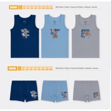 BR Набір6 білизни для хлопчика(майка+боксери) 2526/3526   6(3)шт.
