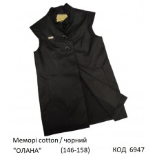 SuzieЖл 146-158меморі Жилетка для дівчинки Жл16705-17 "ОЛЛАНА" чорний 146-158 3р.