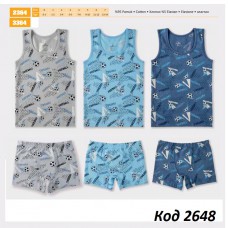 BR Набір білизни для хлопчика(майка+боксери) 2364/3364       6(3)шт.
