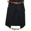 ,,Suzie122-152шерстьКОСТЮМ Піджак "Стефані"(4657)+Спідниця чорний 122-152 6 шт.