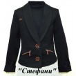 ,,Suzie122-152шерстьКОСТЮМ Піджак "Стефані"(4657)+Спідниця чорний 122-152 6 шт.