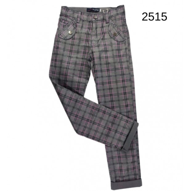 .Ch Штани для дівчинки Штучна шкіра Yuke 93164     21-25  5р.