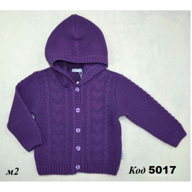 823Кофта  кап. для дівч.КД-823  86-104 сирень  3(1) шт