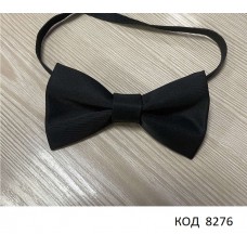 Ukr Краватка-метелик для хлопчика ОДНОТОН АТЛАС КОТОН ЧОРНИЙ  5 шт