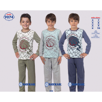 BR Піжама для хлопчика 07-10 стрейч/бавовна  9074    7-10  4 шт.