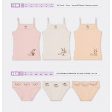 BR Набір6 білизни для дівчинки(майка+ТРУСИ) 4830/5830      6(3)шт.