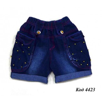 ,Ch Шорти для дівчинки  джинс 98-116р. 4шт.