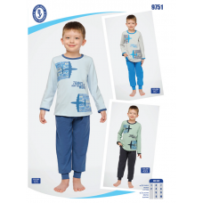 BR Піжама для хлопчика 03-06 стрейч/бавовна  9751    3-6  4 шт.