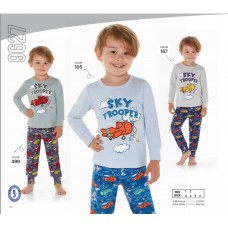 BR Піжама для хлопчика 03-06 стрейч/бавовна  9627    3-6  4 шт.