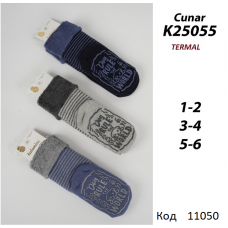 ArtiKatamino Шкарпетки махрові для хлопчика СІЛІКОН К25055  МІКС 1-2//5-6   12(3) шт.